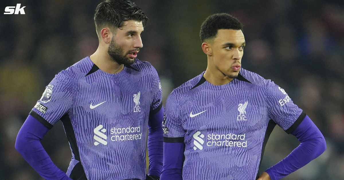 Liverpool stars Dominik Szoboszlai and Trent Alexander Arnold 