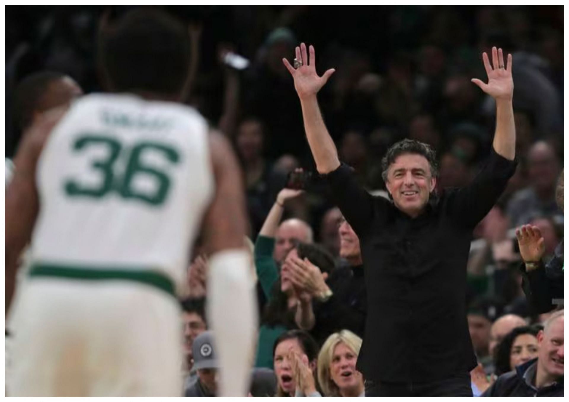 Wyc Grousbeck is the owner of the Boston Celtics (AP Photo/Charles Krupa)