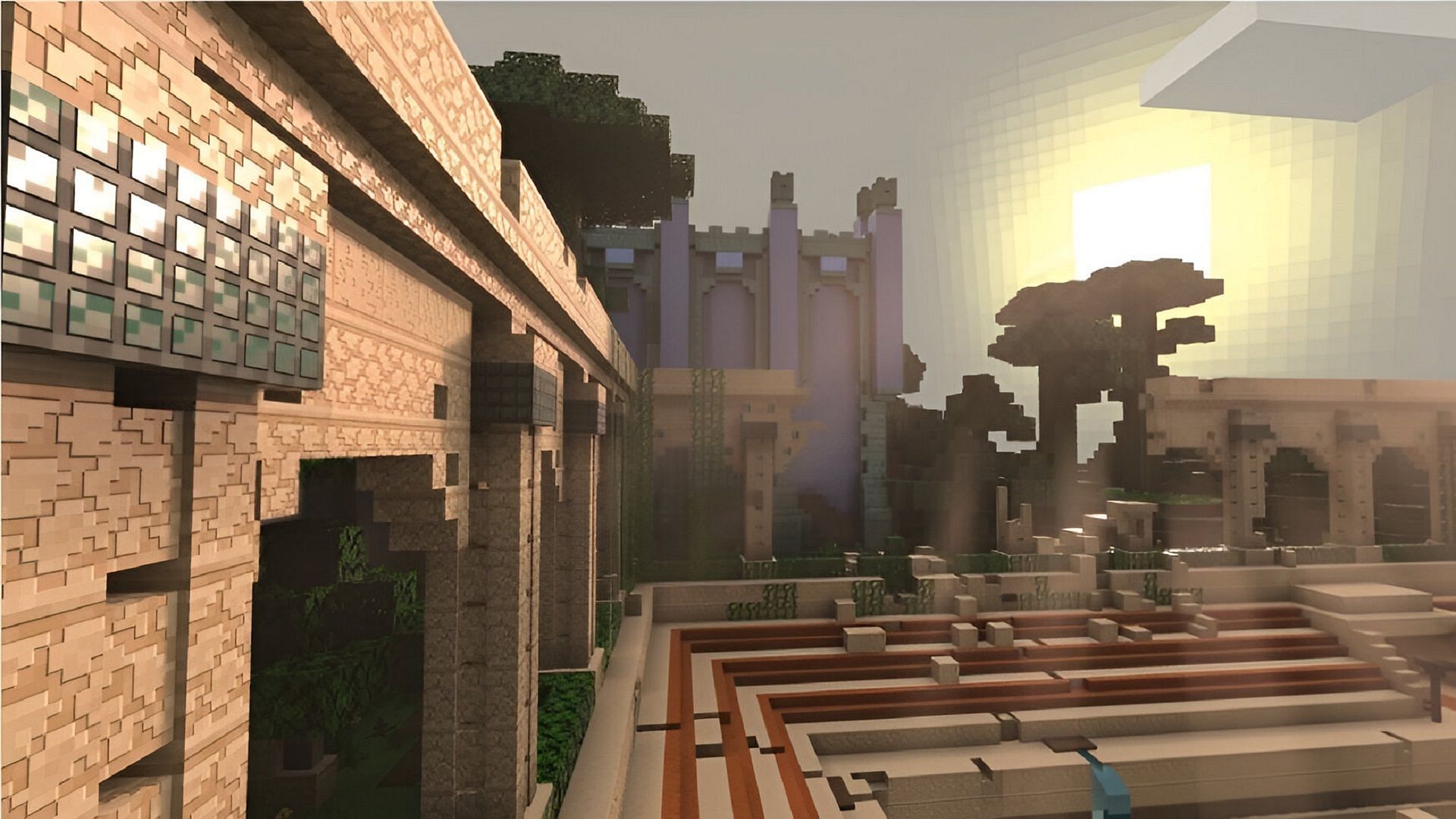 Minecraft Preview on Xbox provides a separate application to the base game (Image via Mojang)