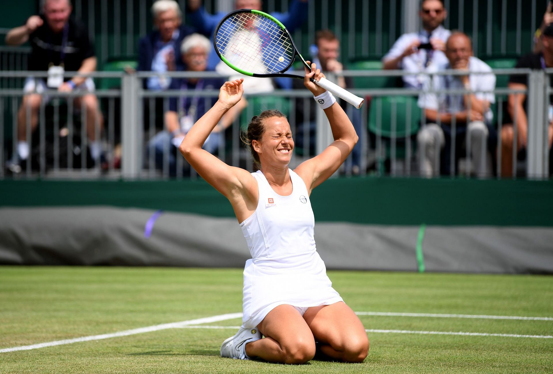 Barbora Strycova at the 2019 Wimbledon.