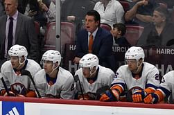 Lane Lambert dejected as Islanders give up three-goal lead in shocking loss to Sharks: "To lose that hockey game is a sin"