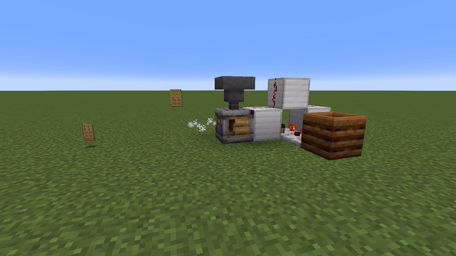 Minecraft auto crafting tutorial using the crafter block