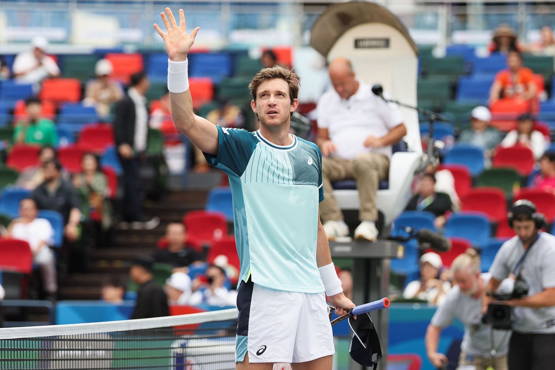 Nicolas Jarry at the 2023 Shanghai Masters.