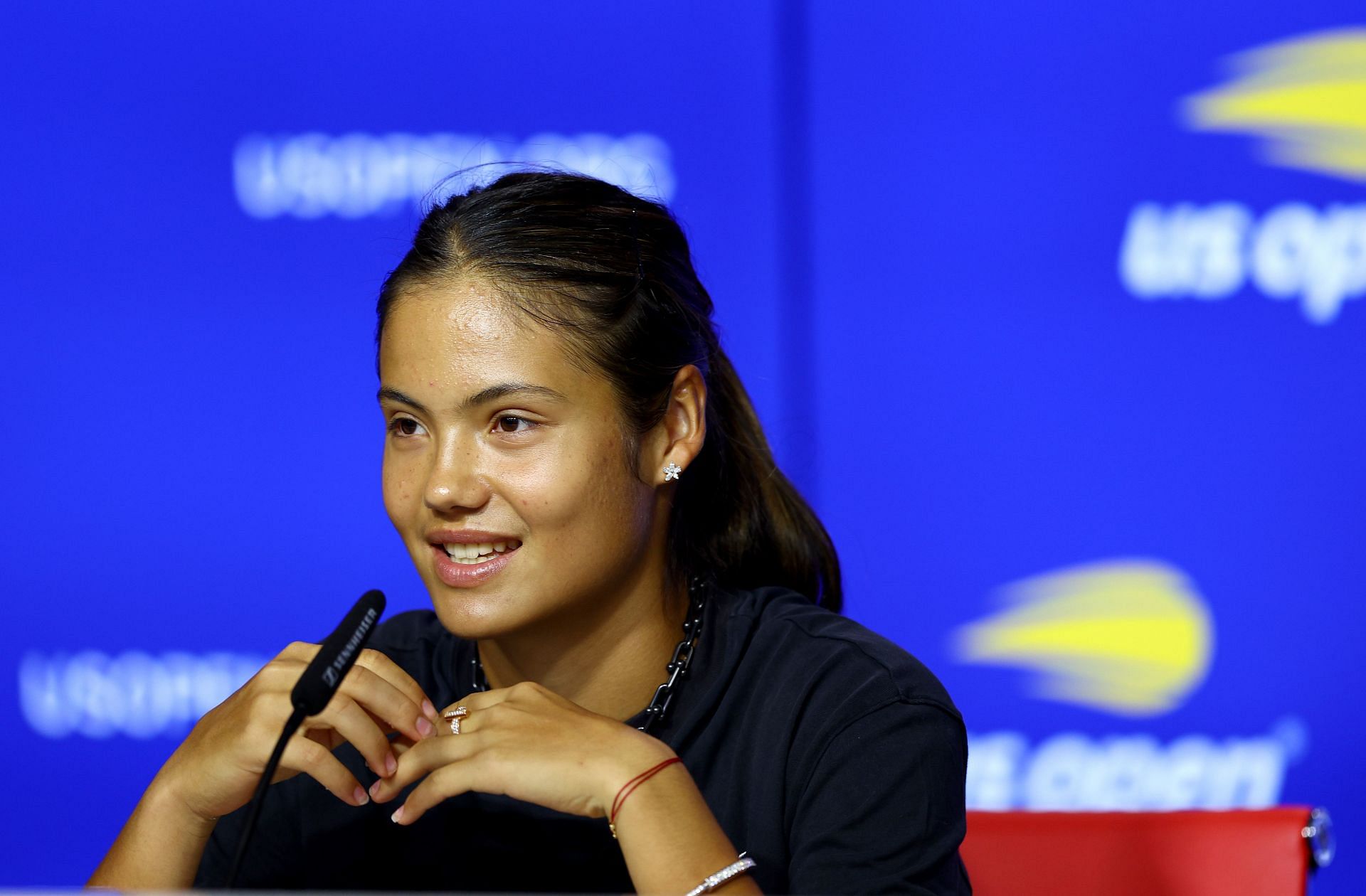 Emma Raducanu addresses a press conference: 2022 US Open - Previews