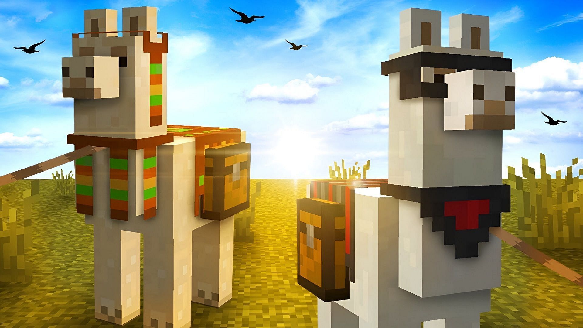 Llamas are dependable pack mobs for Minecraft players to utilize (Image via Cubey/YouTube)