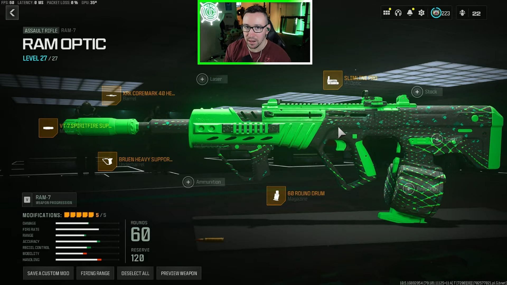 Best attachments for the RAM-7 in WZ (Image via Activision and YouTube/@TCaptainX)