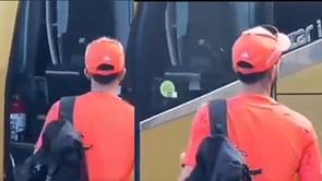 [WATCH] Ruturaj Gaikwad startled after bus door shuts in his face ahead of 1st ODI against South Africa
