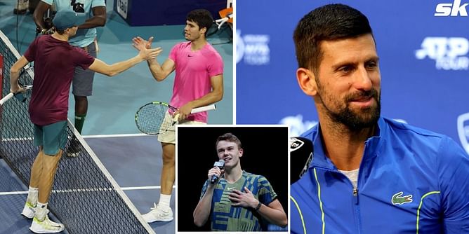 "We need to try to get Novak Djokovic out of here" - Holger Rune on possibility of himself, Carlos Alcaraz and Jannik Sinner taking over ATP tour