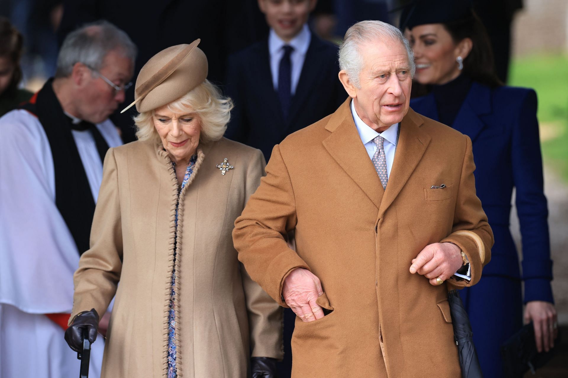 The British Royal Family Attend The Christmas Morning Service