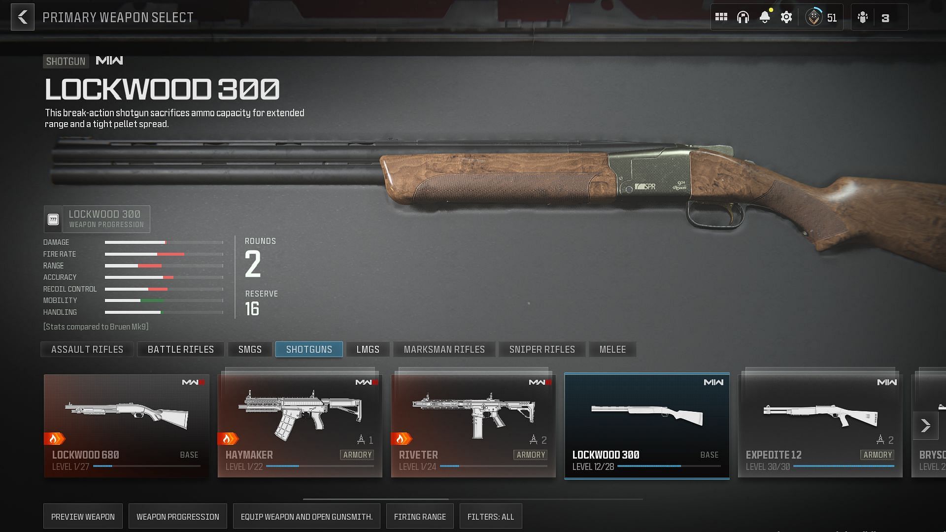 Lockwood 300 Shotgun (Image via Activision)