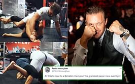 "All this to lose to a Bellator champ" - Fans point out holes in Conor McGregor's grappling game after Irishman shares BJJ sparring clip