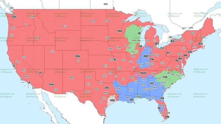 NFL Week 16 Coverage Map 2023: TV schedule, channel and broadcast ...