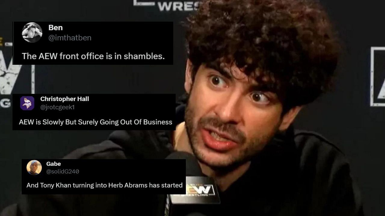 AEW president Tony Khan must be a worried man