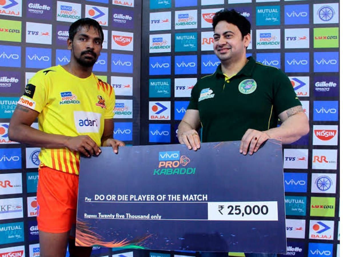 Chandran Ranjit will ply his trade for the Haryana Steelers in PKL 10 (Credit: X/Gujarat Giants)