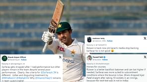 "Dropped after 1 bad performance but other players remain despite several poor performances" - Fans react to Sarfaraz Ahmed being dropped for 2nd Test