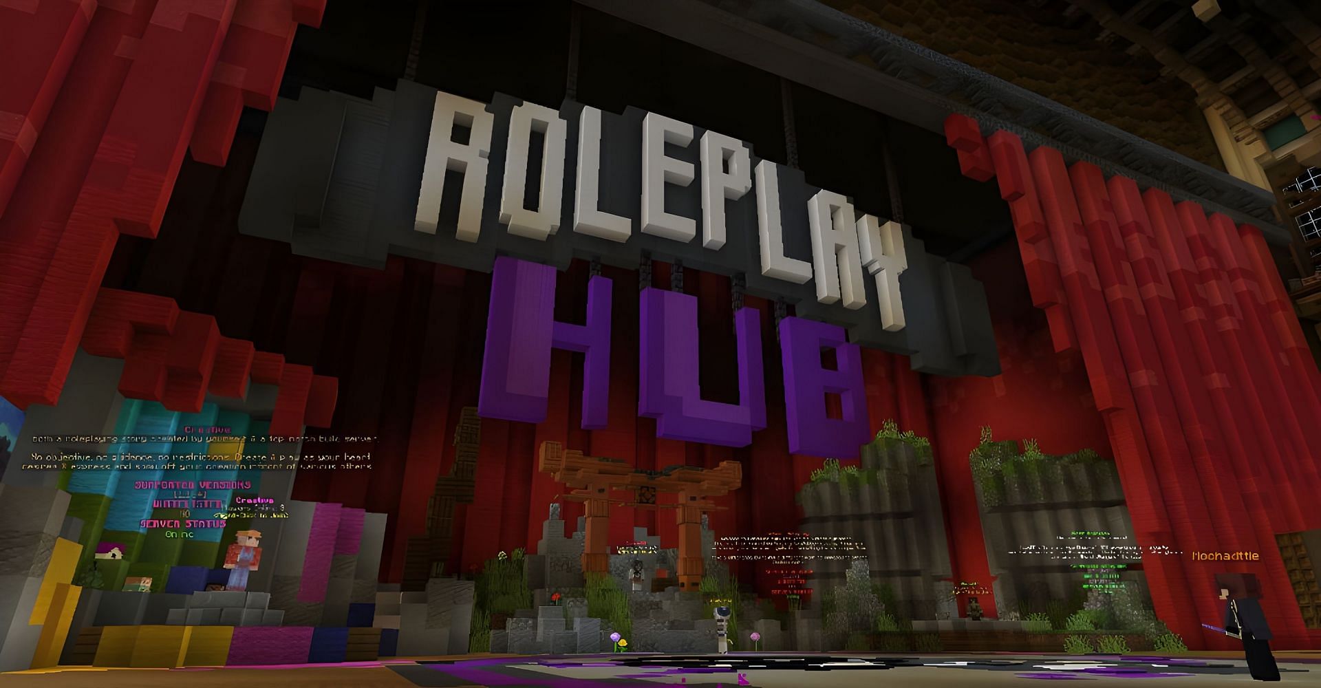 Roleplay Hub est un serveur fantastique pour ceux qui aiment le jeu de rôle (Image via Mojang)