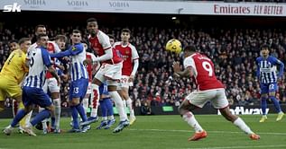 "Absolute domination today", "Back on top of the league" - Fans on X react as Arsenal cruise to a comfortable 2-0 win over Brighton