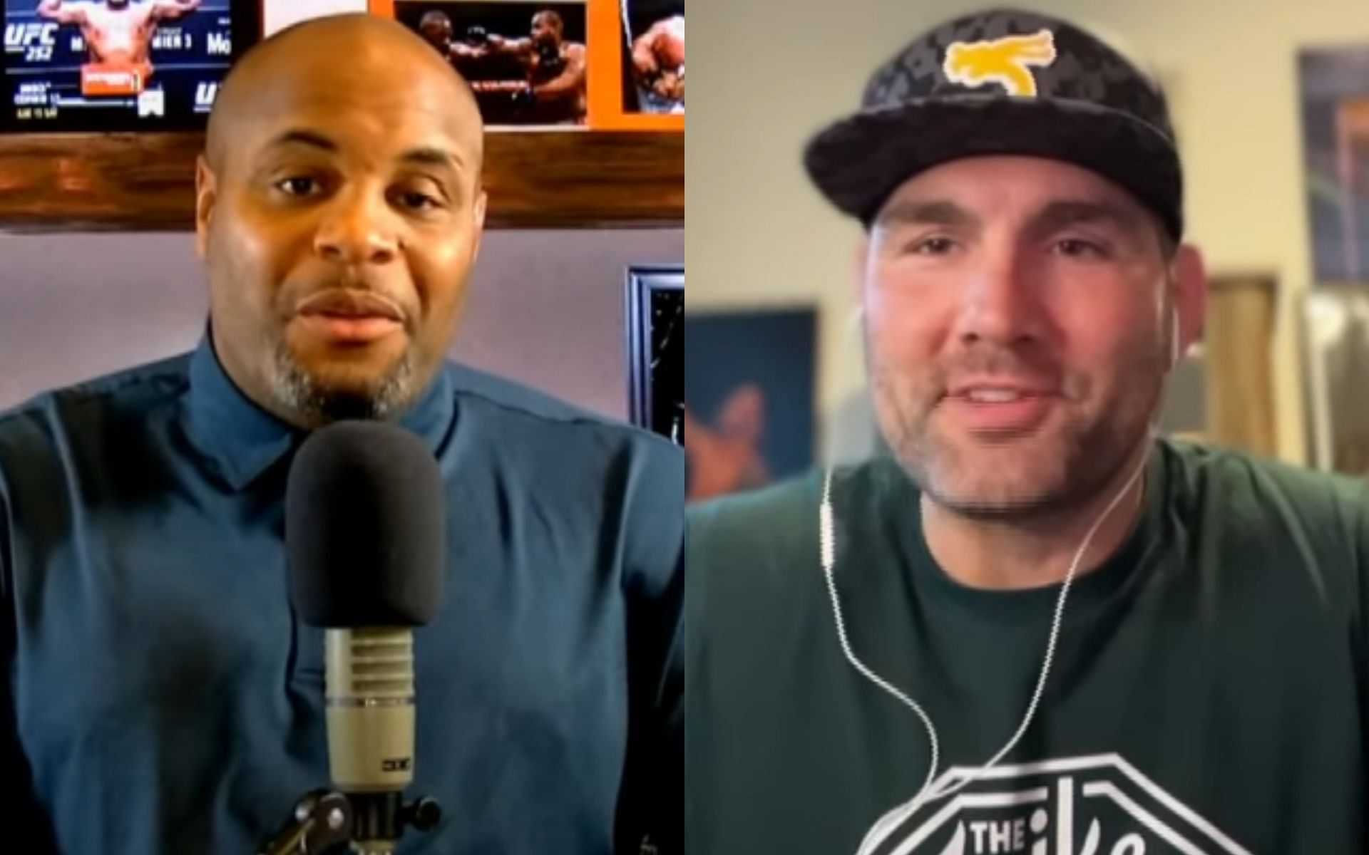 Chris Weidman [Right] recounted his injury history to Daniel Cormier [Right] [Image courtesy: ESPN MMA - YouTube]