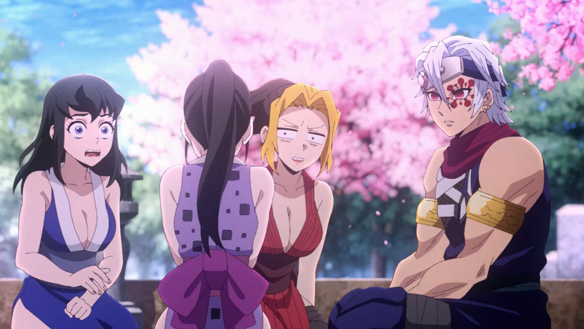 Suma and Makio being jealous of Hinatsuru (Image via Ufotable)