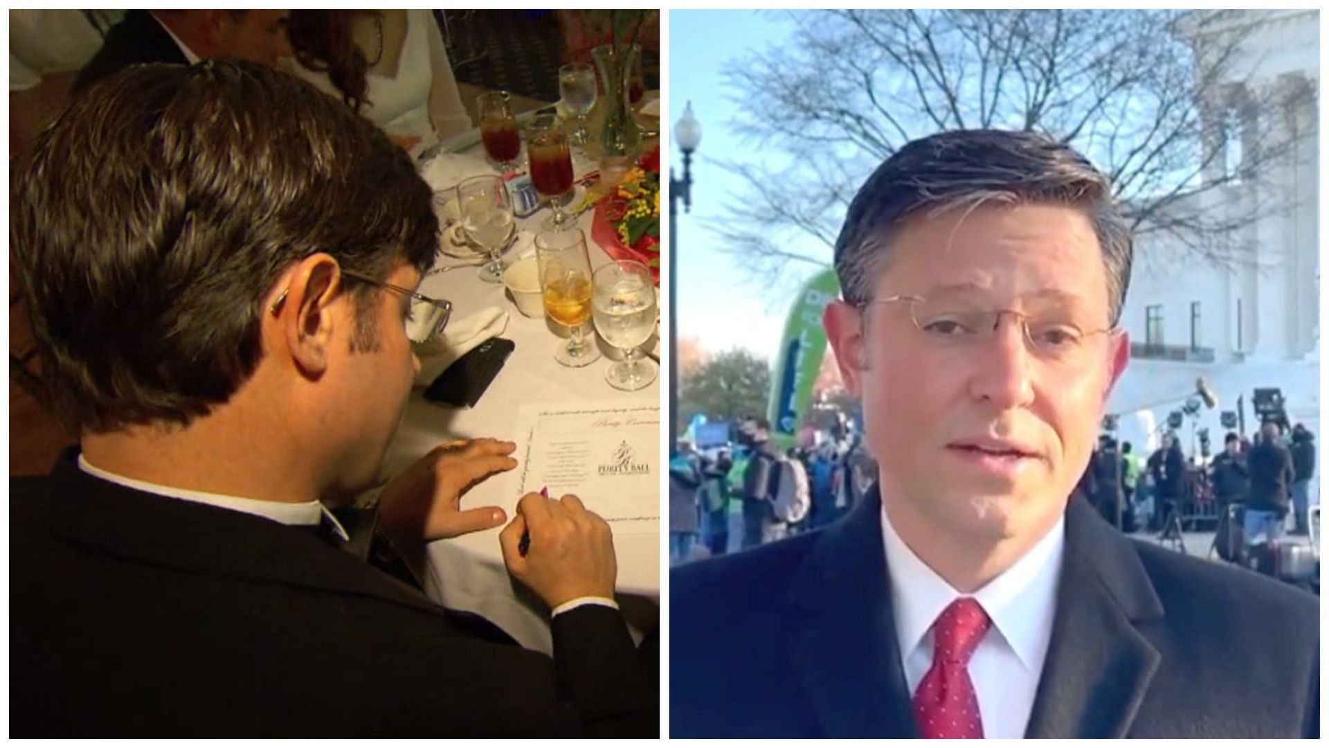 Speaker Mike Johnson once attended a purity ball with his daughter (Image via n-TV, Instagrm/@speakermjohnson)