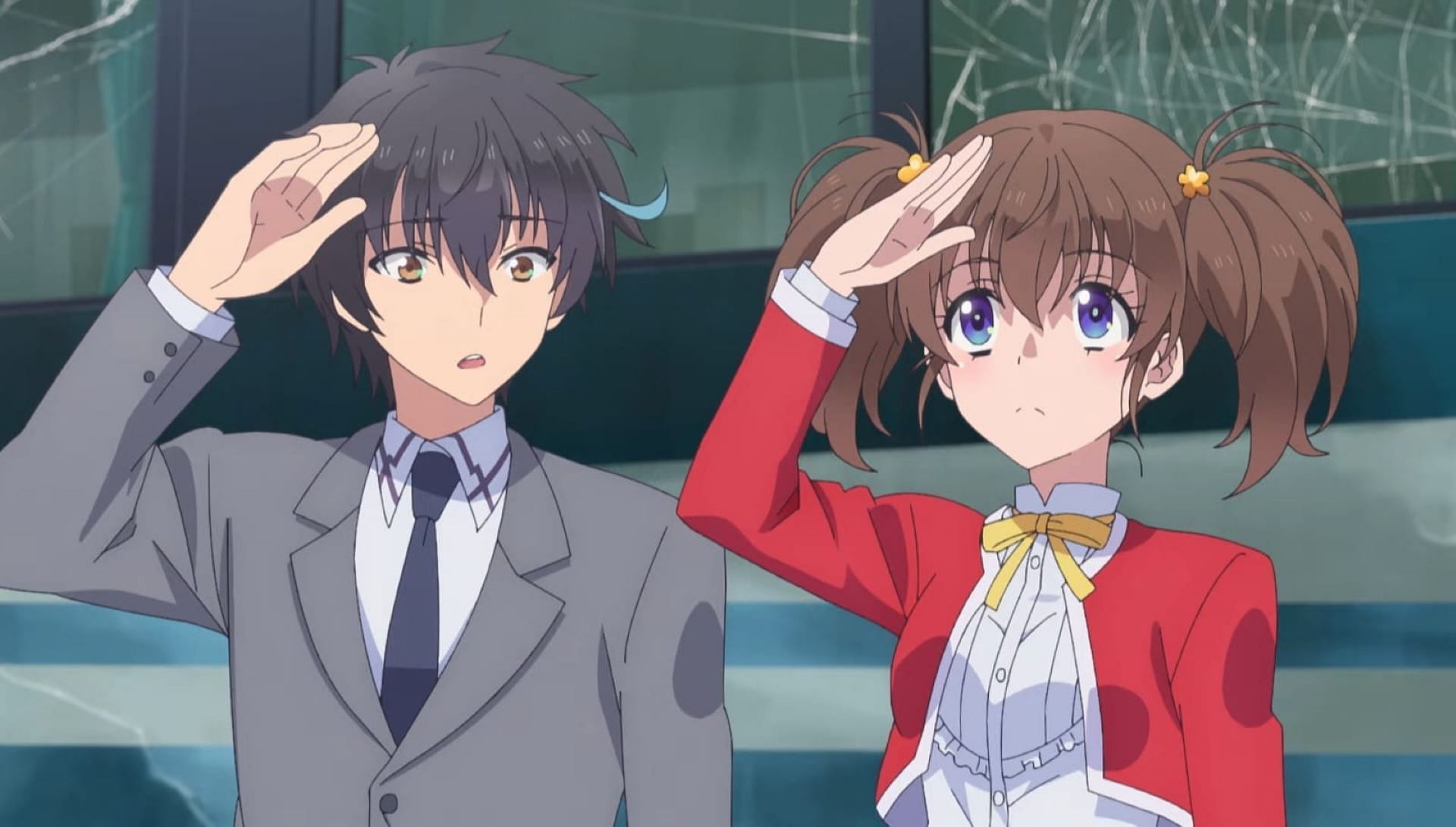 Yogiri and Tomochika, as seen in the anime (Image via Okuruto Noboru Studios)