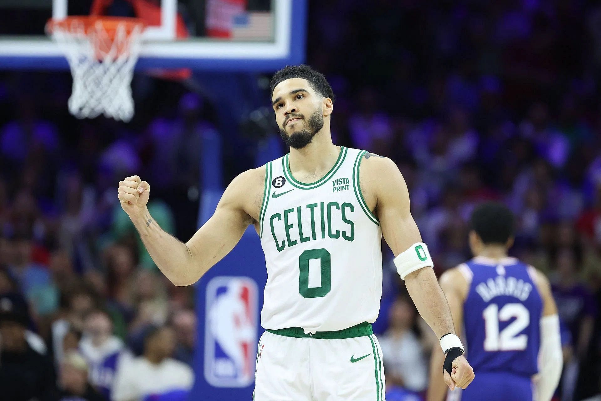 Boston Celtics All-Star Jayson Tatum just laughed it off after he was ejected in their game against the Philadelphia 76ers on Friday.