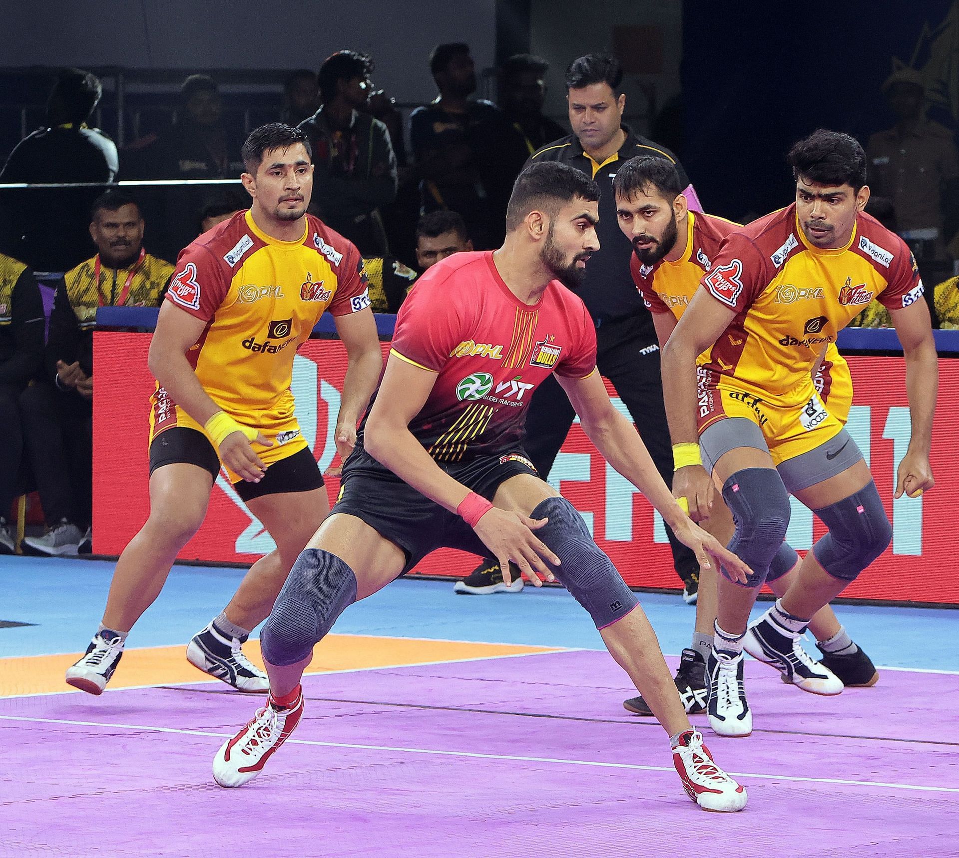 Bengaluru Bulls secured third win after Beating Telugu Titans 33-31 (Image Source: PKL)