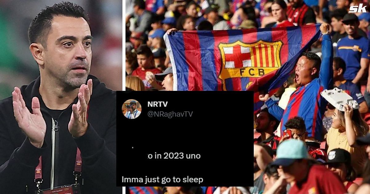 Barcelona fans vent their frustrations with Xavi