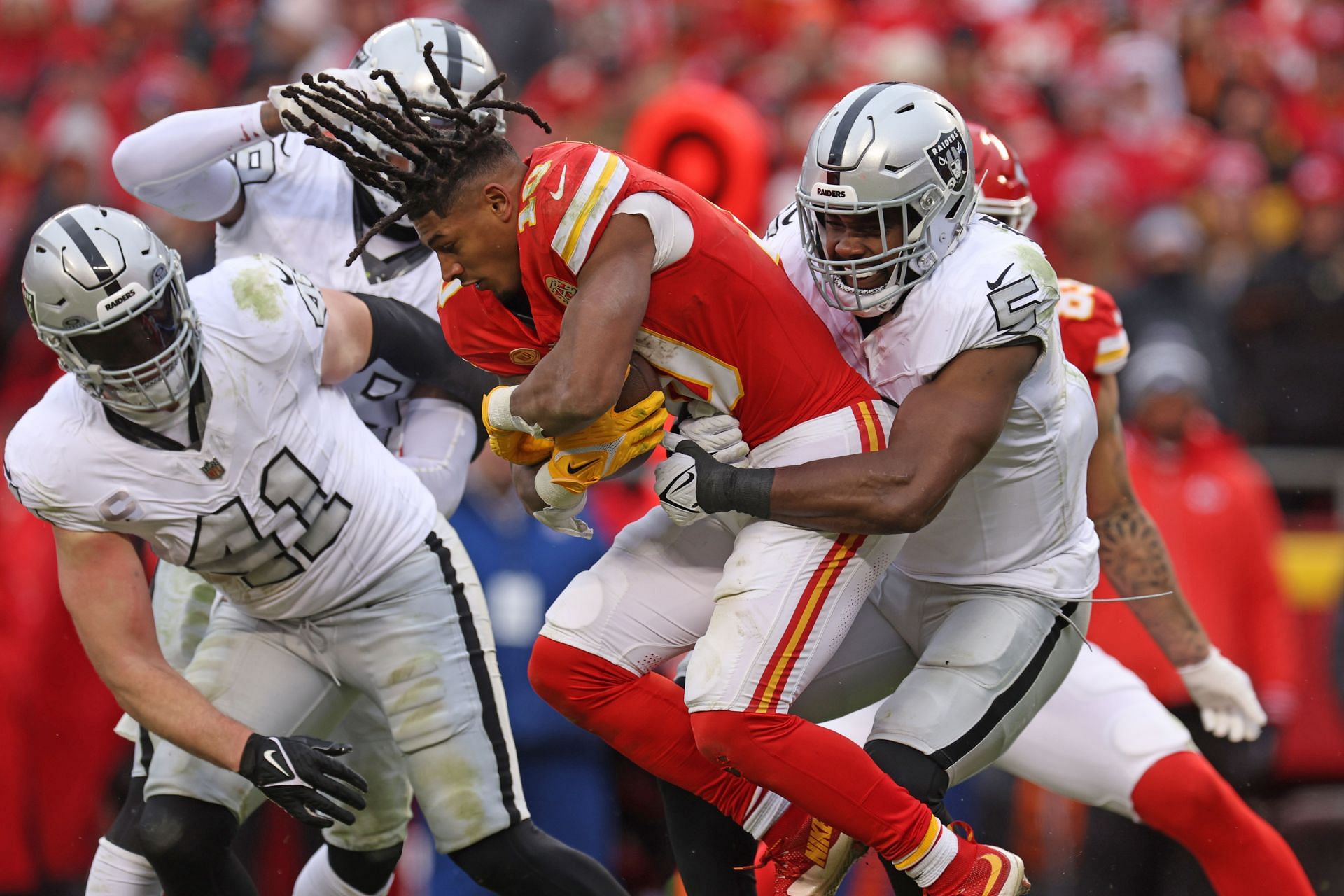 Isiah Pacheco: Las Vegas Raiders v Kansas City Chiefs