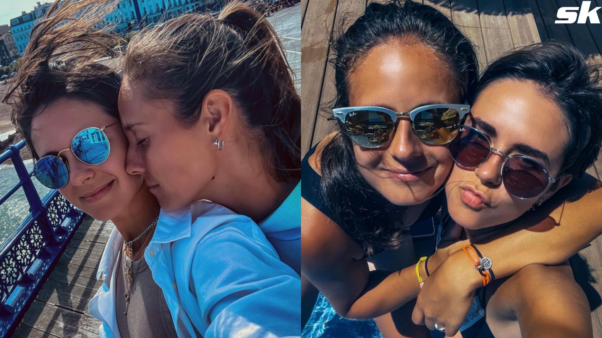 Daria Kasatkina and girlfriend Natalia Zabiiako - @kasatkina, Instagram.