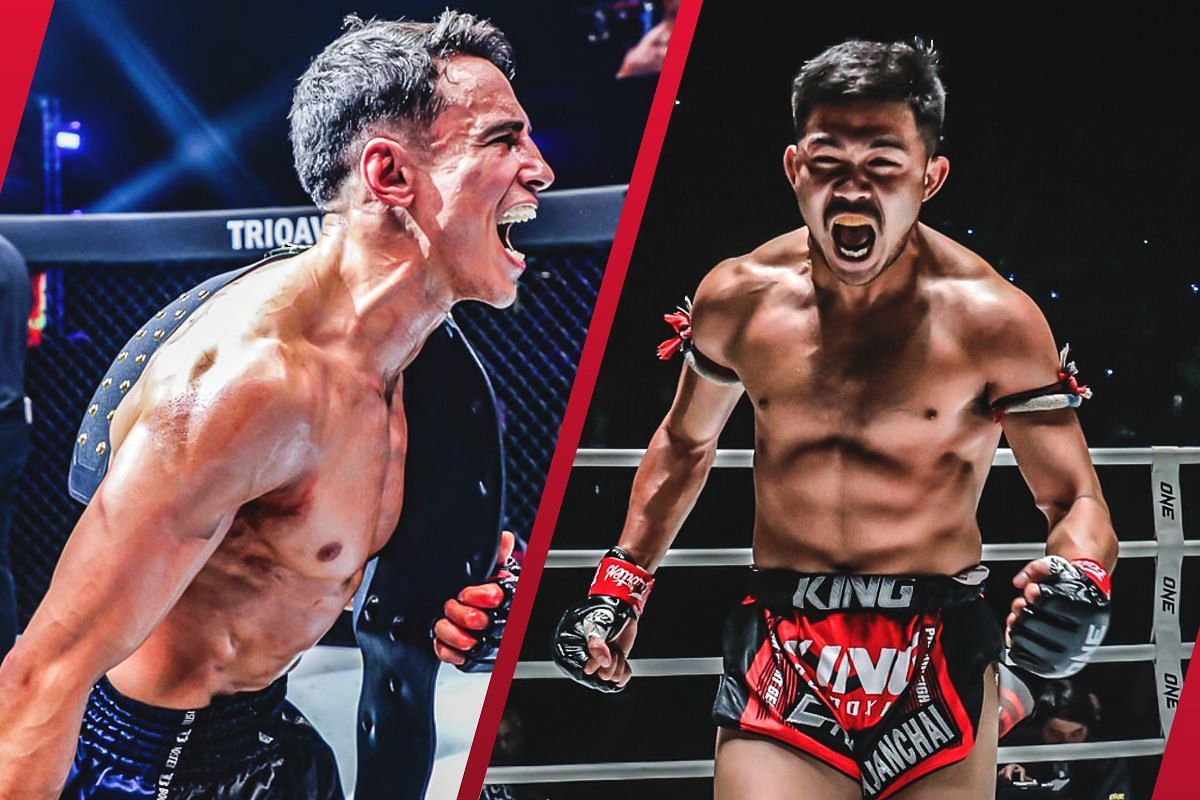 Joseph Lasiri (L) vows to bring the heat and finish Prajanchai PK Saenchai (R) in their unification bout. -- Photo by ONE Championship