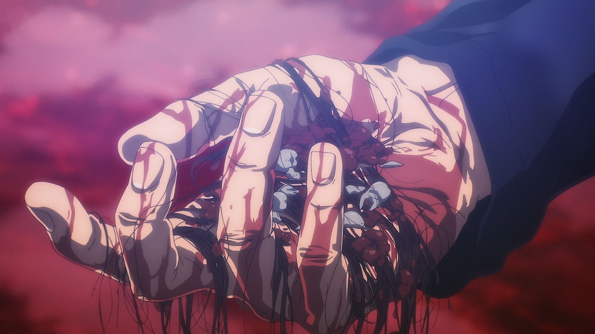 Eren holding the remains in Attack on Titan finale (Image via MAPPA)