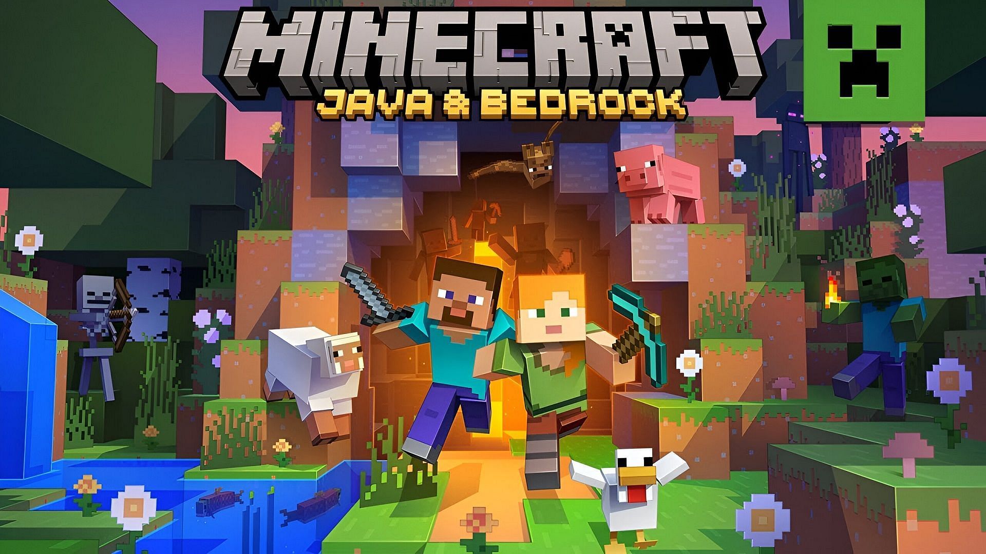 Minecraft fans can pick up Java and Bedrock Edition for one price as a Christmas gift (Image via Mojang)