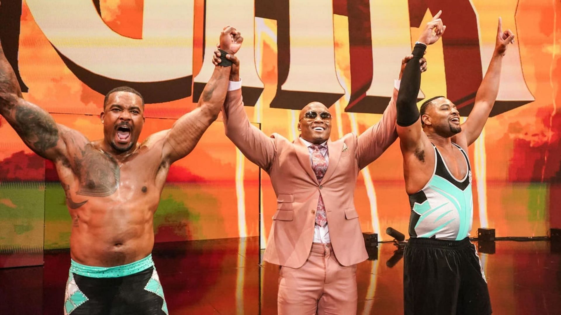 Lashley and the Street Profits still play to the fans as good guys
