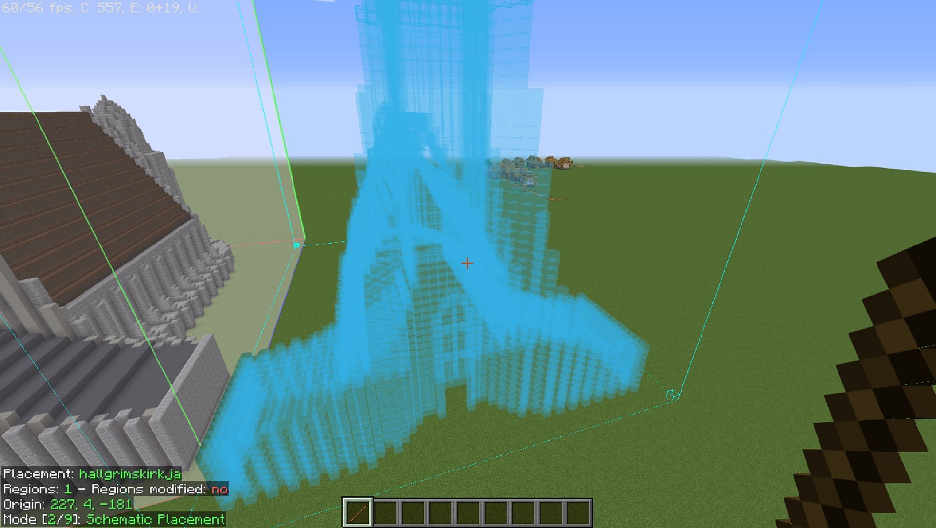 Blueprints can be a huge help for building in Minecraft (Image via KonungariketSuomi/Reddit)