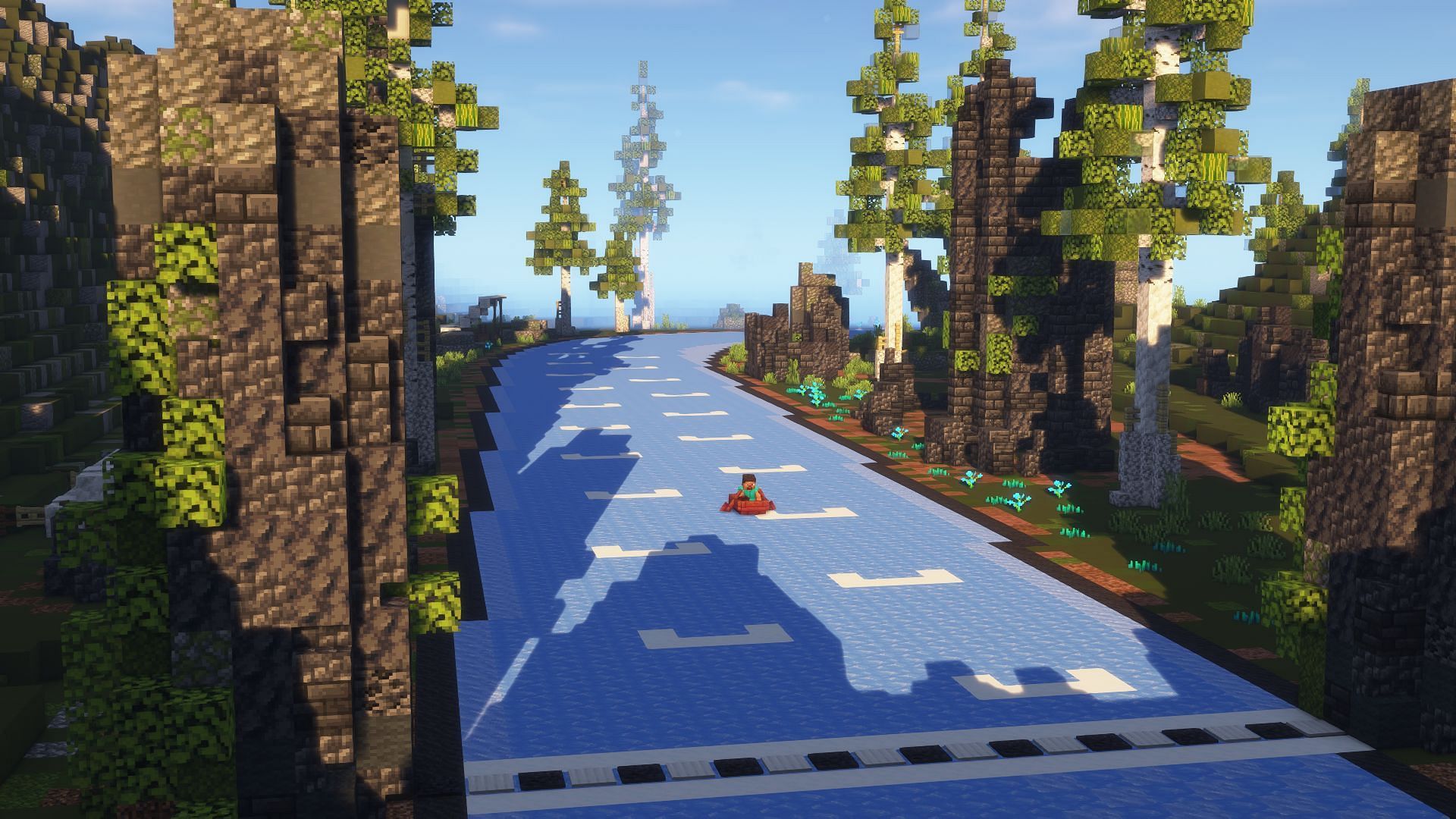 Race track in the game (Image via Mojang)