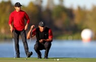Tiger and Charlie Woods (Image via Getty)
