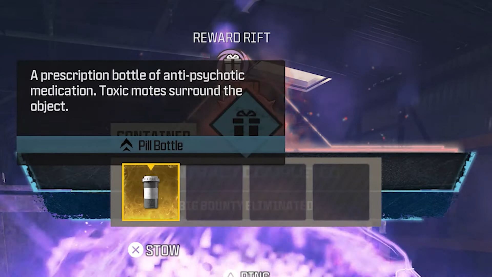 Gold rarity Pill Bottle in Modern Warfare 3 Zombies (Image via Activision and YouTube/MrDalekJD)