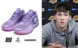 First Look: Unreleased images of Austin Reaves signature shoes 'AR1' from Rigorer following Lakers guard's massive deal with Chinese shoe brand