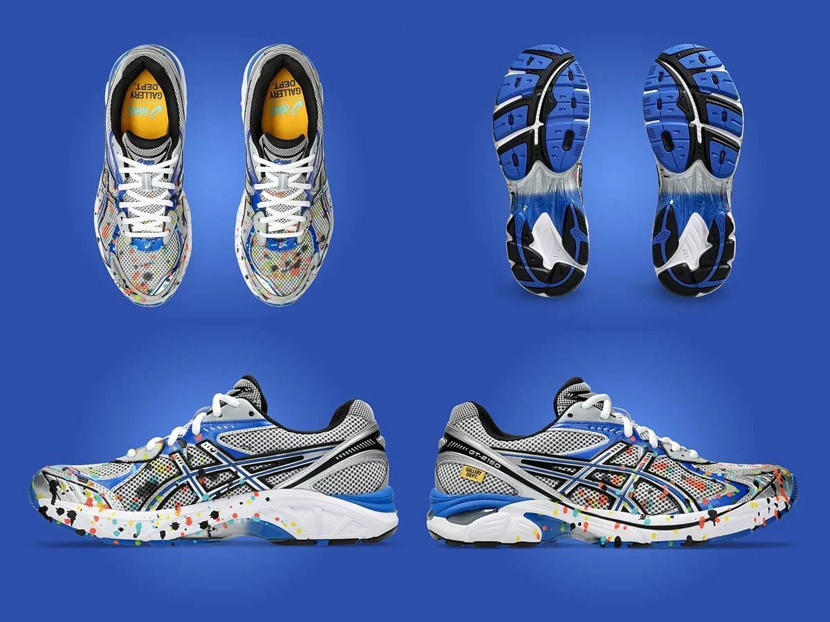 Here&#039;s a closer look at the collaborative sneakers (Image via Asics)