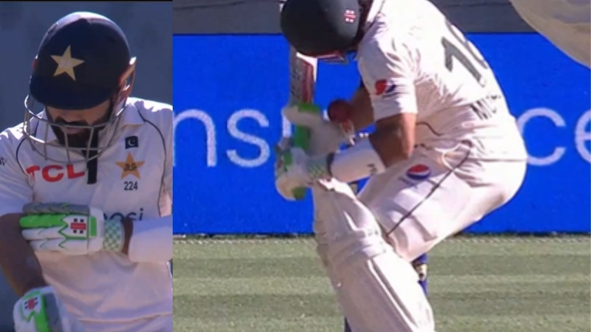 [Watch] Mohammad Rizwan dismissed caught behind after the ball grazes his wristband in 2nd AUS vs PAK Test