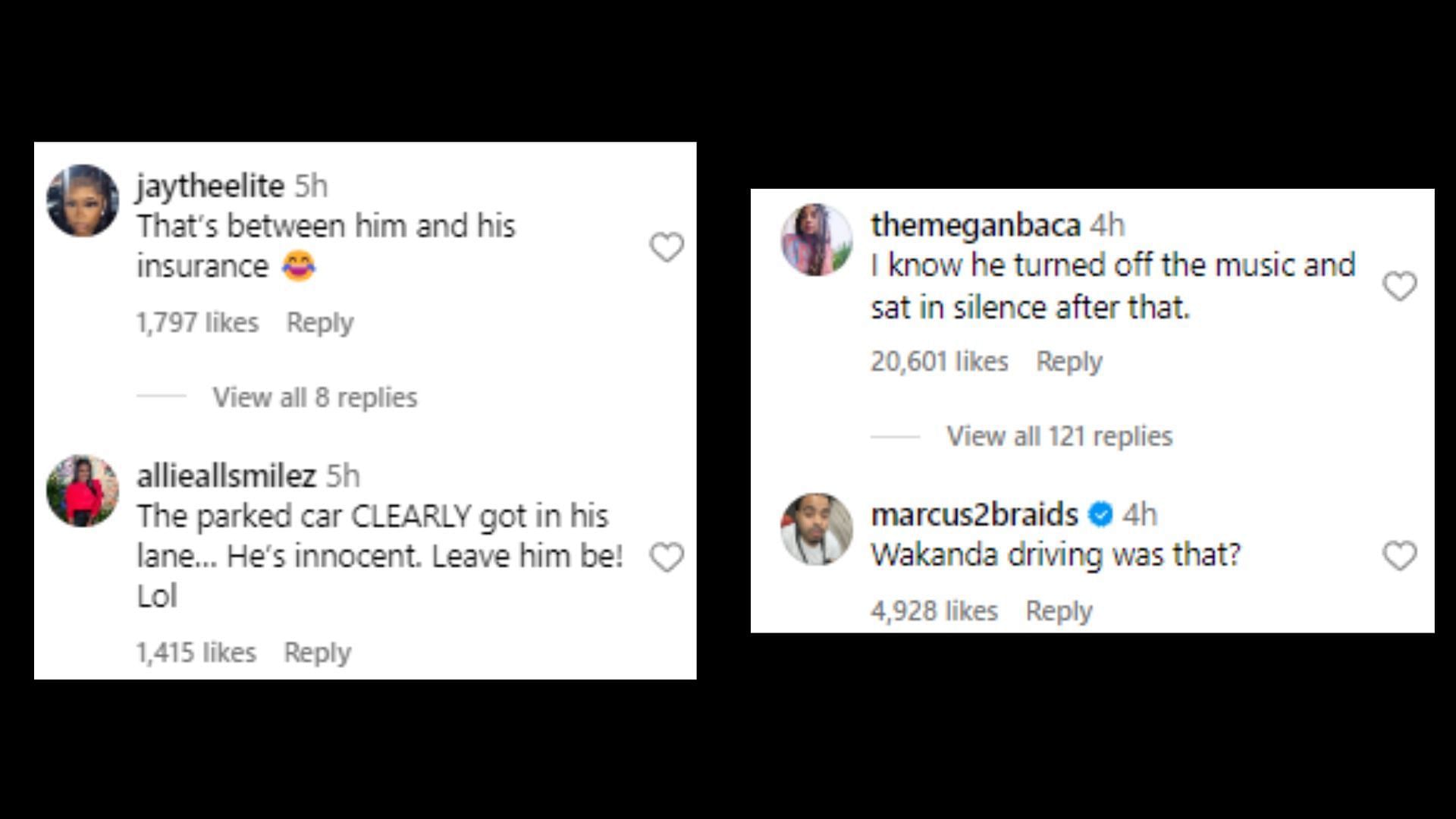 Netizens share their reactions to the video on Instagram (Image via theshaderoom/Instagram)