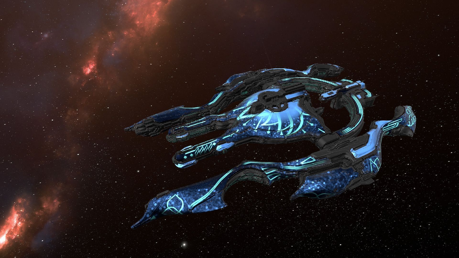 Warframe&#039;s Xiphos landing craft skin is often compared to the Silva and Aegis as a joke (Image via Digital Extremes)