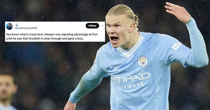 "Refs ruining this game", "Corrupt league" - Manchester City fans furious with referee for stopping counter-attack in final minutes against Tottenham