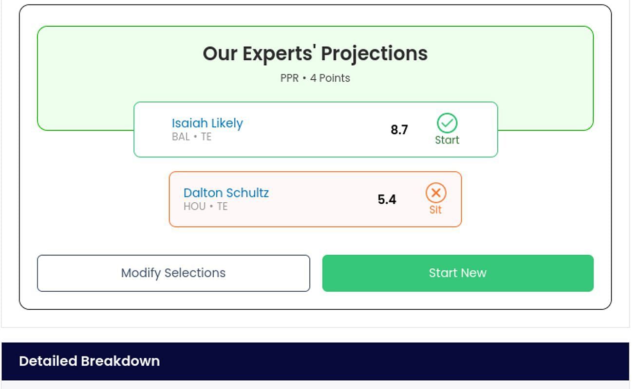 DFS Start/Sit Optimizer.