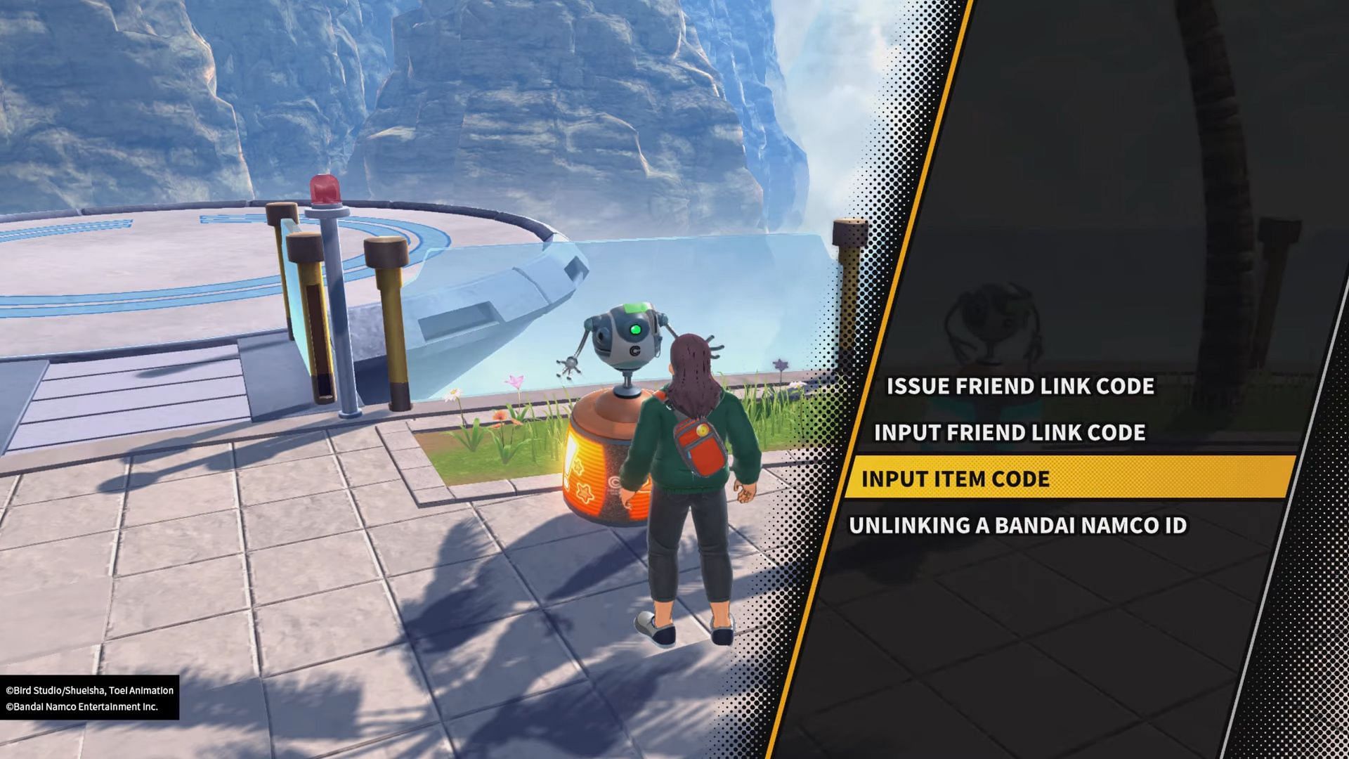Navigate to this robot on the map to redeem codes (Image via YouTube: dbxclips)