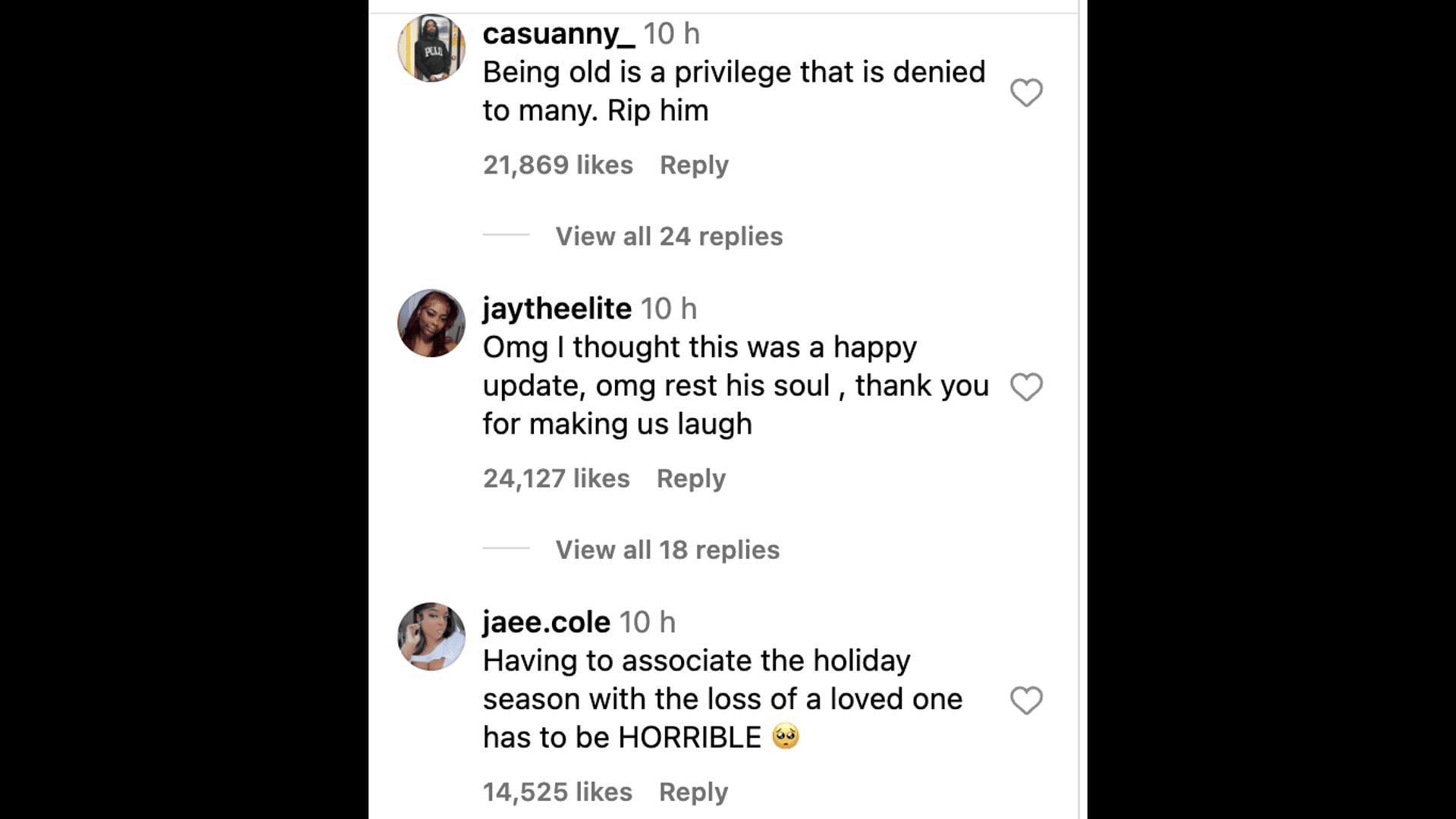 Social media users mourn the passing away of the 19-year-old who was popular for his video on Rihanna&#039;s song. (Image via @theshaderoom/ Instagram)