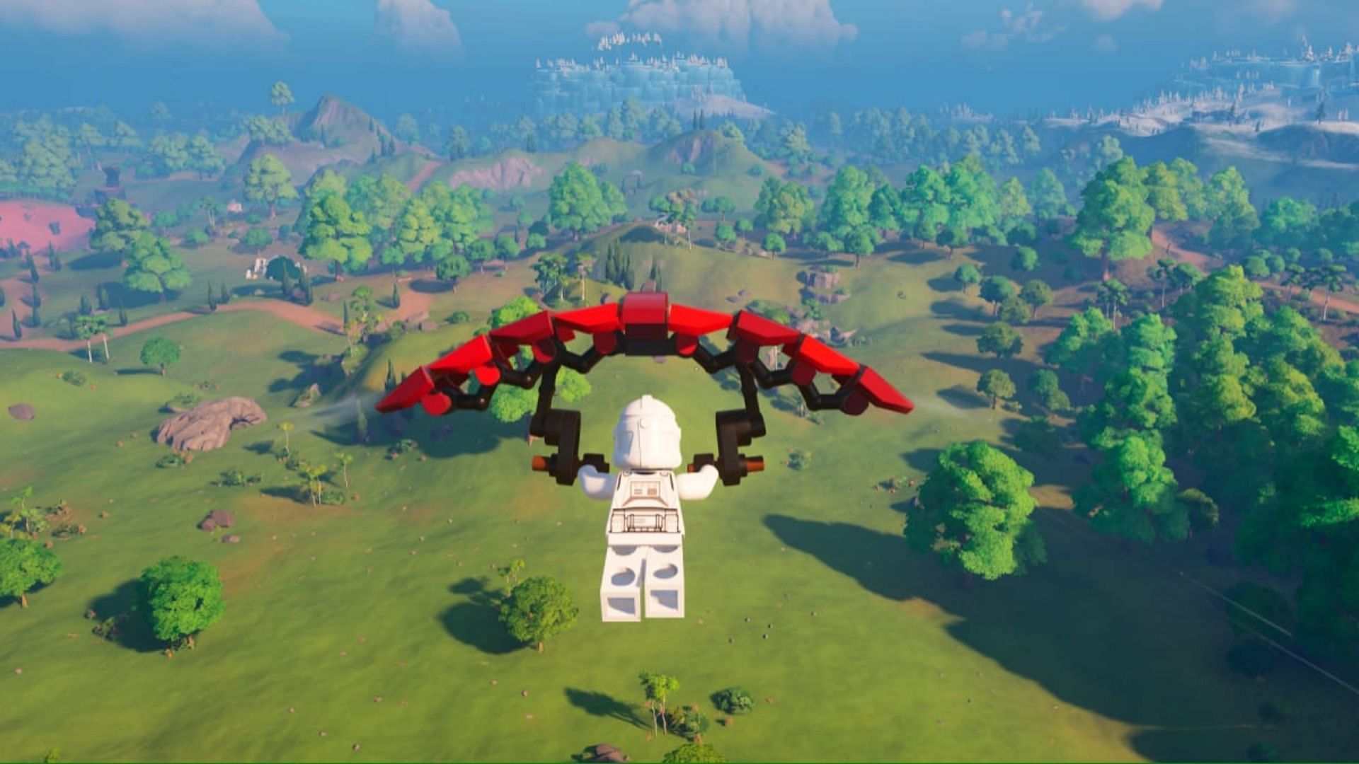 A glider is extremely useful in LEGO Fortnite (Image via Epic)