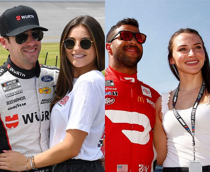 Ryan Blaney and Bubba Wallace’s partners Gianna Tulio and Amanda Wallace celebrate Christmas Eve together