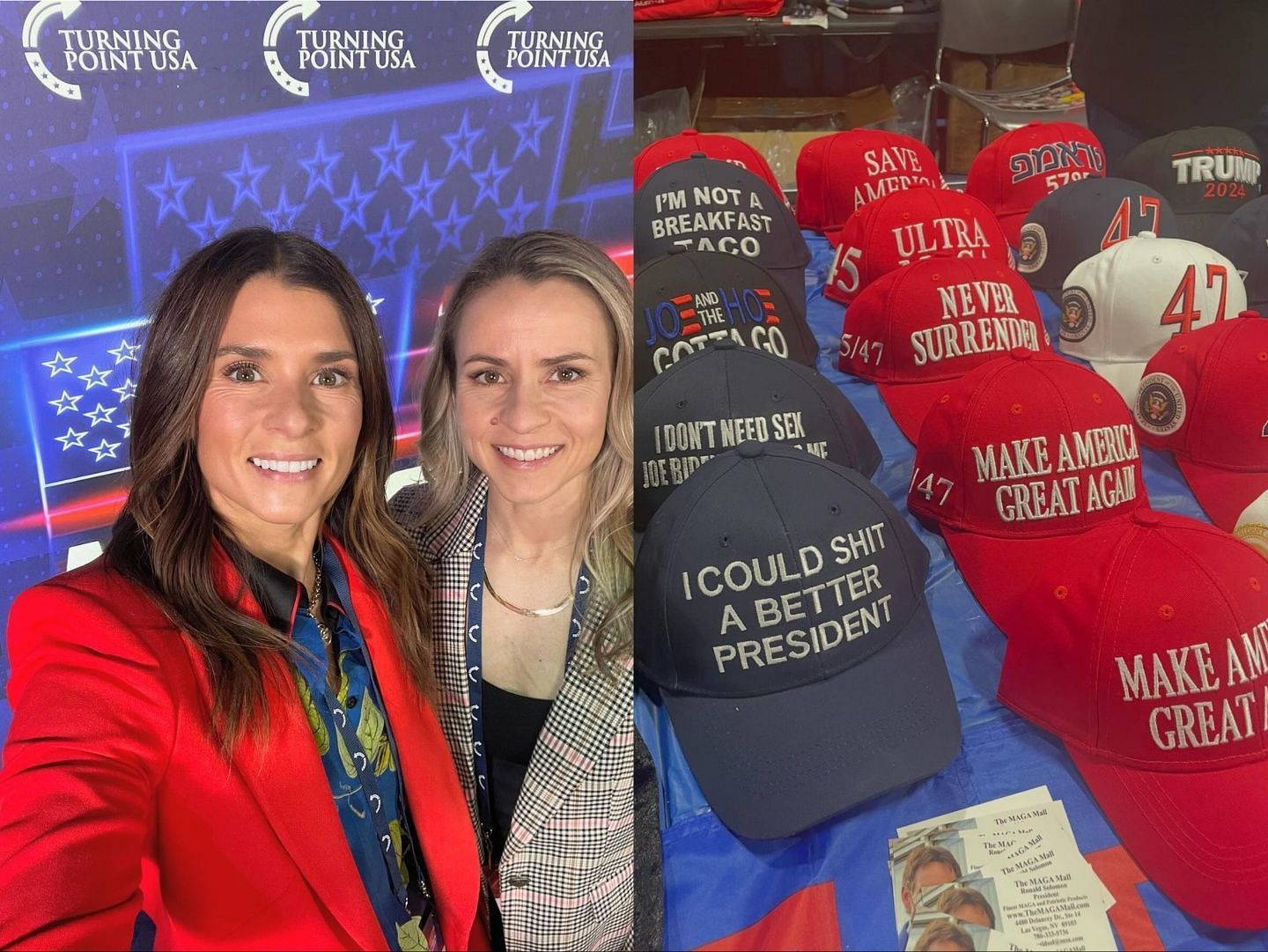 Danica Patrick attends TPUSA event (Images from Instagram)